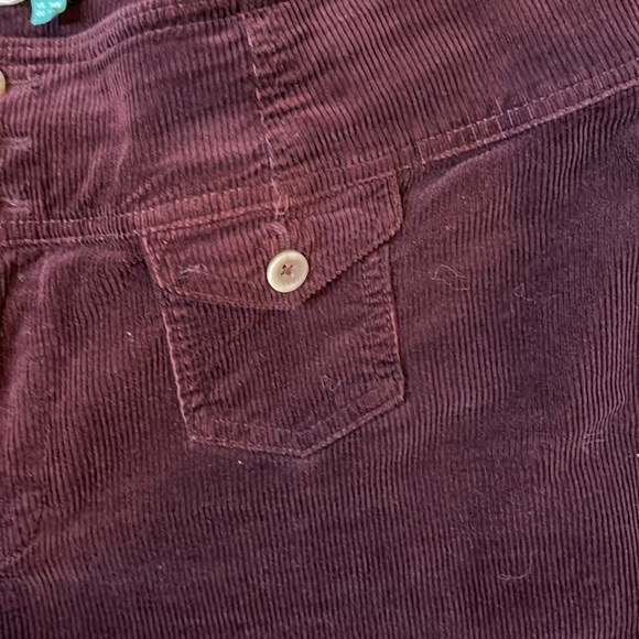 Anthropology, Pilcrow, eggplant, corduroy, flared pants, size 16 wide - Picture 5 of 10